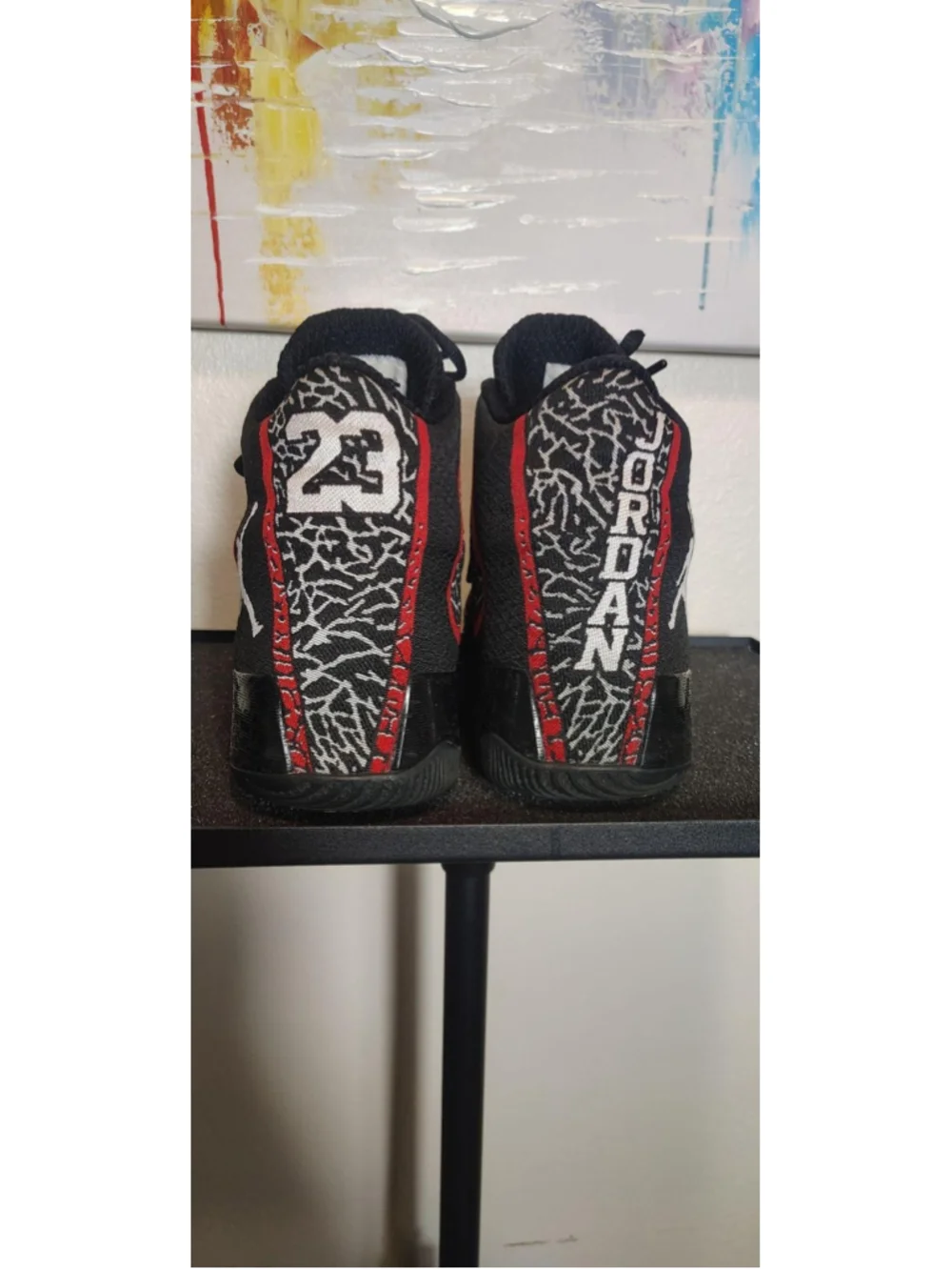 Jordan Air Jordan Shoes Mens Size 10.5 Black Red Mid Top Sneakers 695515-023